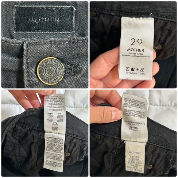 Mother Insider Crop Step Fray jeans Not Guilty 29 - Picture 16 of 16